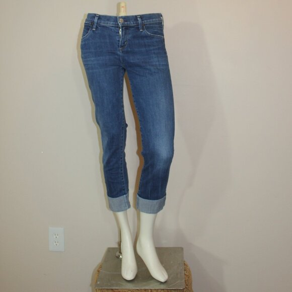 Citizens of Humanity low rise cropped blend cotton skinny jeans size 26 - Picture 2 of 9